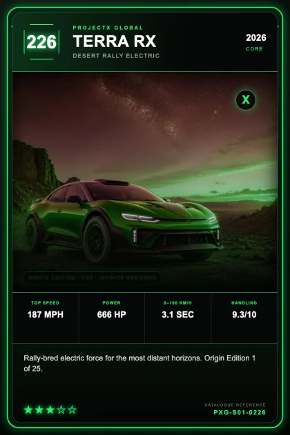 ProjectX Global collectible card preview